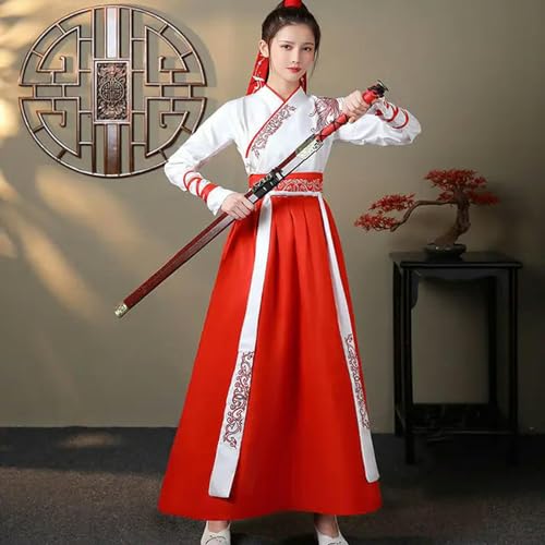AJOHBM Hanfu Traditionelle chinesische Kleidung Kreuzkragen Han Anzug männlich Antike Cosplay Paar Kostüm von AJOHBM