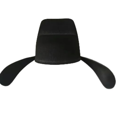 AJOHBM Kappe für Erwachsene, Chiese, traditioneller alter Gelehrter, schwarzer Hut, Kopfschmuck, Vintage, Cosplay, Hanfu-Hut von AJOHBM