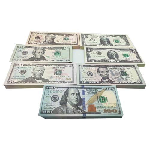 140 Stück Prop Money,Dollar Scheine,Copy Fake Geld Spielgeld,Geldscheine Kinder,Falschgeld Film Spiel,Banknote Banknoten Filmgeld,Geldfake Spielzeug Geldschein,für Party Einen Falschen Spielen von AJUNLKVDR