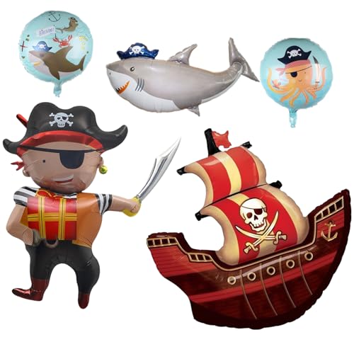 5 Stück Piratenschiff Ballon Piraten Deko Kindergeburtstag,Piraten Deko,Luftballons Ballons Piratenparty,Ballon Folienballon Geburtstag,Party Geburtstagsdeko Luftballon,Pirat Hai-Ballon Piratendeko 5 Stück Piratenschiff Ballon Piraten Deko Kindergeburtstag,Piraten Deko,Luftballons Ballons Piratenparty,Ballon Folienballon Geburtstag,Party Geburtstagsdeko Luftballon,Pirat Hai-Ballon Piratendeko von AJUNLKVDR