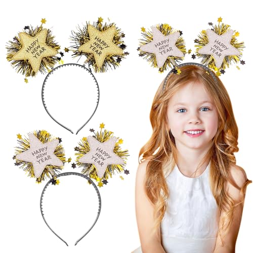 2 Stück Happy New Year Headband,Neujahrs-Stirnband,Haarreif Silvester Foto Requisiten 2025,Happy New Year Haarreif Foto Requisiten,Party Kostüm Zubehör für Newyear, Karneval,Weihnachten(Gold,Silber) 2 Stück Happy New Year Headband,Neujahrs-Stirnband,Haarreif Silvester Foto Requisiten 2025,Happy New Year Haarreif Foto Requisiten,Party Kostüm Zubehör für Newyear, Karneval,Weihnachten(Gold,Silber) von AJUNLKVDR