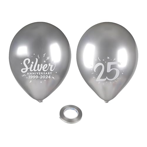 24 Stück Silberhochzeit,Silberhochzeit Deko,Luftballons Hochzeit Silber,Jahre Luftballon Silberne,Dekoration Draußen Girlande Geschenk,Tischdeko Ballon Streudeko,Ballons für Servietten Silberner 24 Stück Silberhochzeit,Silberhochzeit Deko,Luftballons Hochzeit Silber,Jahre Luftballon Silberne,Dekoration Draußen Girlande Geschenk,Tischdeko Ballon Streudeko,Ballons für Servietten Silberner von AJUNLKVDR