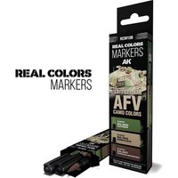 AK INTERACTIVE 5568339194 RCM108 LATE GERMAN AFV CAMO COLORS - SET 3 REAL COLORS MARKERS von AK INTERACTIVE
