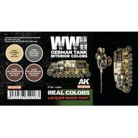 AK INTERACTIVE 5568340183 WWII German Tank Interior Colors SET, 4 x 17 ml von AK INTERACTIVE