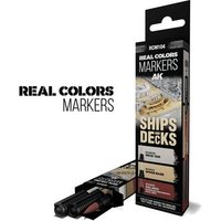 AK INTERACTIVE RCM104 SHIPS & DECKS - SET 3 REAL COLORS MARKERS von AK INTERACTIVE