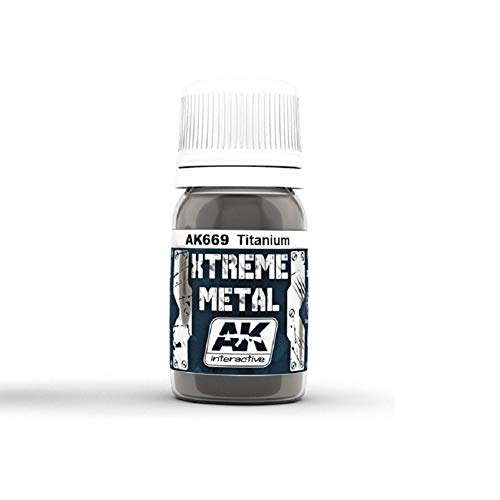 (AK00669) - AK Interactive Paints 30ml - Extreme Metal - Titanium von AK Interactive