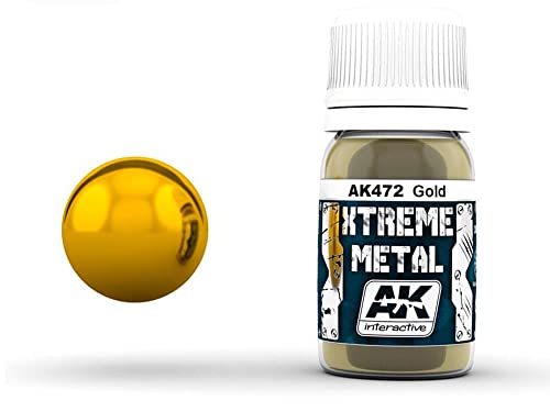 AK Interactive - 30ml Extreme Metal Paints - Gold von AK Interactive