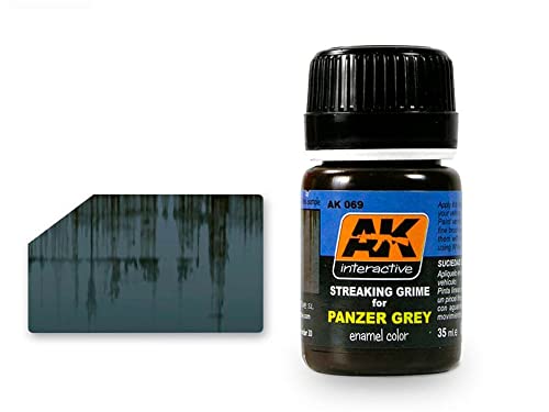 (AK00069) - AK Interactive Wash 35ml - Panzer Grey Streaking Grime von Ak interactive