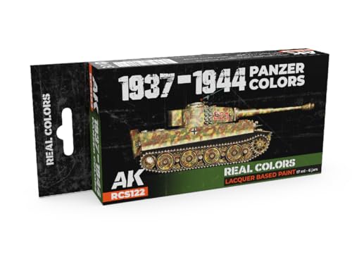 AK Real Colors Set RCS122 1937–1944 Panzer Colors (6 x 17 ml) von AK Interactive