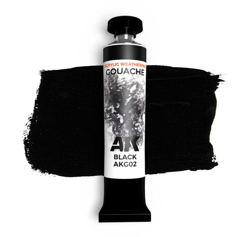 BLACK - AK GOUACHE 20 ml. BLACK - AK GOUACHE 20 ml. von AK Interactive