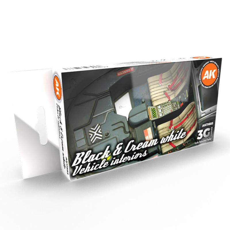 BLACK INTERIOR AND CREAM WHITE BLACK INTERIOR AND CREAM WHITE von AK Interactive