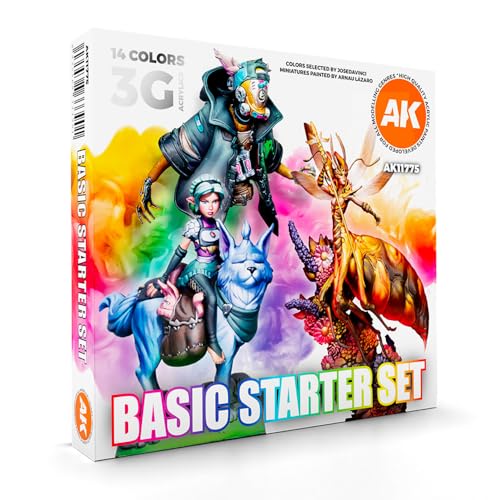Basic Starter Set – 14 Colors Selected by JOSEDAVINCI von AK Interactive