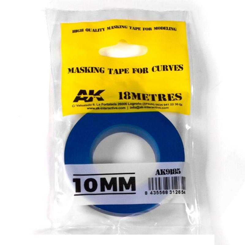 Blue masking Tape for curves 10mm Blue masking Tape for curves 10mm von AK Interactive