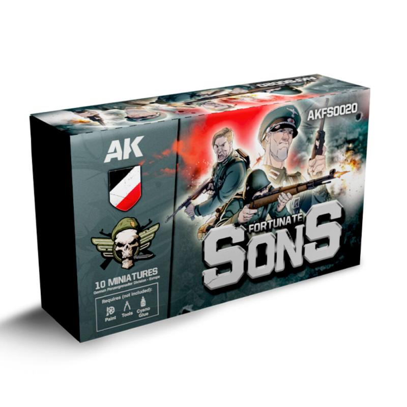 FORTUNATE SONS Panzergrenadier Division (10 Miniatures) von AK Interactive