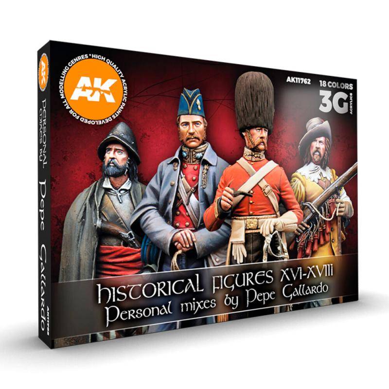 HYSTORICAL FIGURES S. XVI-XVIII SIGNATURE SET BY PEPE GALLARDO von AK Interactive