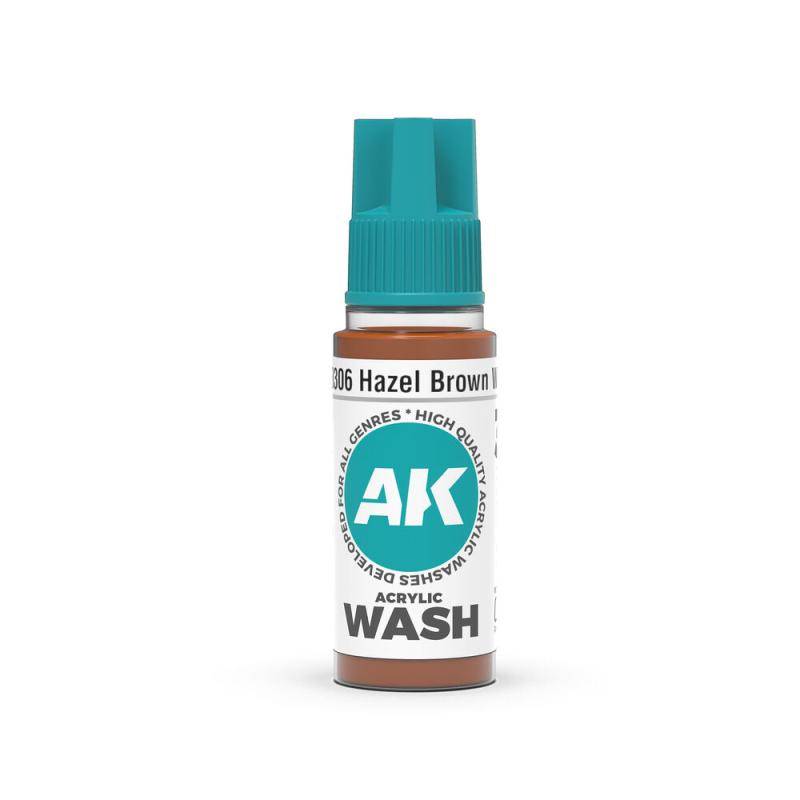 Hazel Brown Wash - 18ml von AK Interactive