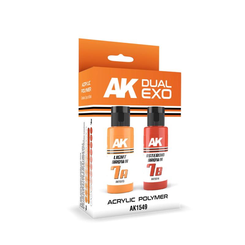 LIGHT BROWN & ASTEROID BROWN DUAL EXO Set 7 LIGHT BROWN & ASTEROID BROWN DUAL EXO Set 7 von AK Interactive