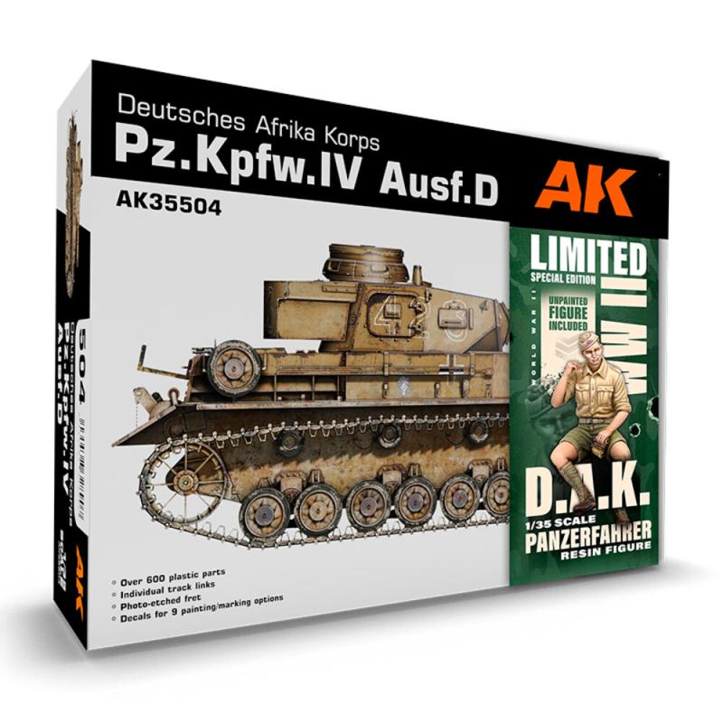 PZ.KPFW.IV AUSF.D AFRIKA KORPS+DAK PANZERFAHRER PZ.KPFW.IV AUSF.D AFRIKA KORPS+DAK PANZERFAHRER von AK Interactive