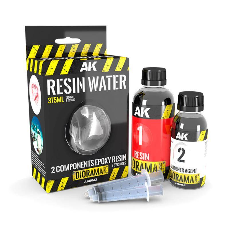 RESIN WATER 2-COMPONENTS EPOXY RESIN - 375ml von AK Interactive