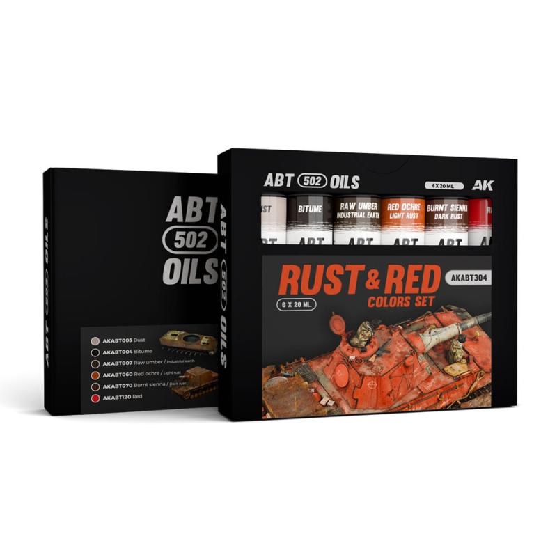 RUST & RED COLORS SET - ABT 502 OILS RUST & RED COLORS SET - ABT 502 OILS von AK Interactive