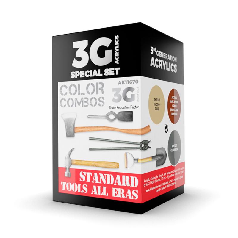 STANDARD TOOLS ALL ERAS COMBO 3G STANDARD TOOLS ALL ERAS COMBO 3G von AK Interactive