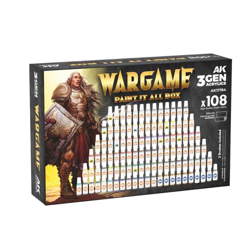 Wargame paint it all box - 108 Colors 3GEN Wargame paint it all box - 108 Colors 3GEN von AK Interactive