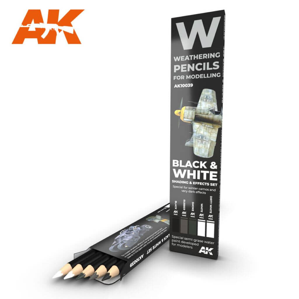 'Watercolor Pencil Set Black and White' von AK-Interactive