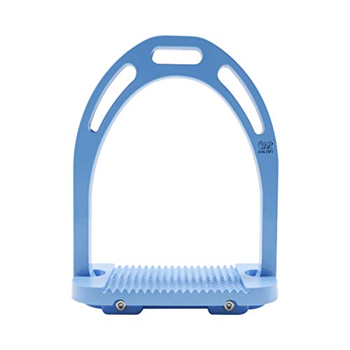 AK Aluminium-Steigbügel mit beschichteten Farben (11,9 cm, hellblau) von AK Riding Sports