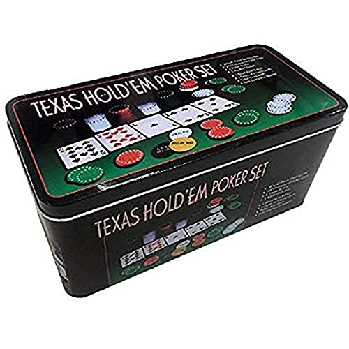 AK Sport 603013 Texas Hold‘em Poker Set, Schwarz von AK Sport