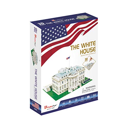 CubicFun Sport C060H - 3D Puzzle White House, 64-teilig, 0625621, Multicolor von CubicFun