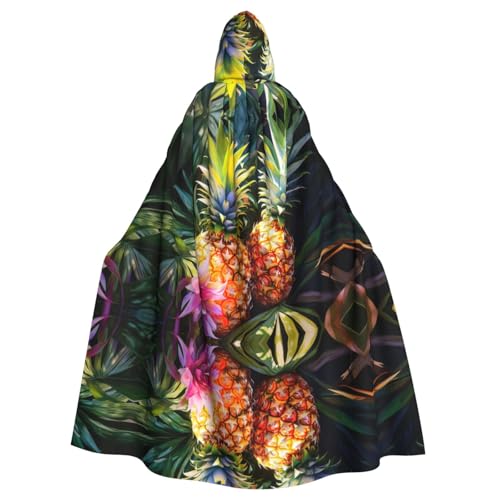 AKDODK Ananas-Druck, Kapuzenmantel, Umhang, Halloween, Cosplay, Kostüme für Erwachsene, Herren, Damen, dunkler Party-Umhang AKDODK Ananas-Druck, Kapuzenmantel, Umhang, Halloween, Cosplay, Kostüme für Erwachsene, Herren, Damen, dunkler Party-Umhang von AKDODK