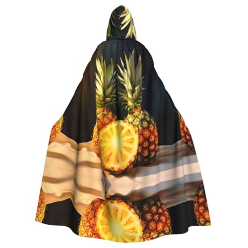 AKDODK Ananas-Druck, Kapuzenmantel, Umhang, Halloween, Cosplay, Kostüme für Erwachsene, Herren, Damen, dunkler Party-Umhang AKDODK Ananas-Druck, Kapuzenmantel, Umhang, Halloween, Cosplay, Kostüme für Erwachsene, Herren, Damen, dunkler Party-Umhang von AKDODK