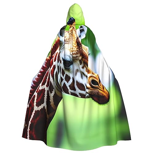 AKDODK Cartoon-Giraffen-Druck, Kapuzenmantel, Umhang, Halloween, Cosplay, Kostüme für Erwachsene, Herren, Damen, dunkler Party-Umhang AKDODK Cartoon-Giraffen-Druck, Kapuzenmantel, Umhang, Halloween, Cosplay, Kostüme für Erwachsene, Herren, Damen, dunkler Party-Umhang von AKDODK