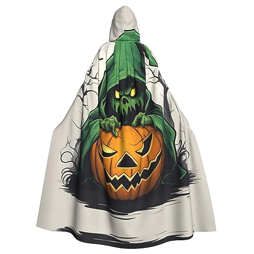 AKDODK Grüner Geist Horror Halloween Kürbis 1 Druck Kapuze Robe Umhang Halloween Cosplay Kostüme für Erwachsene Männer Frauen Dunkle Party Capes AKDODK Grüner Geist Horror Halloween Kürbis 1 Druck Kapuze Robe Umhang Halloween Cosplay Kostüme für Erwachsene Männer Frauen Dunkle Party Capes von AKDODK