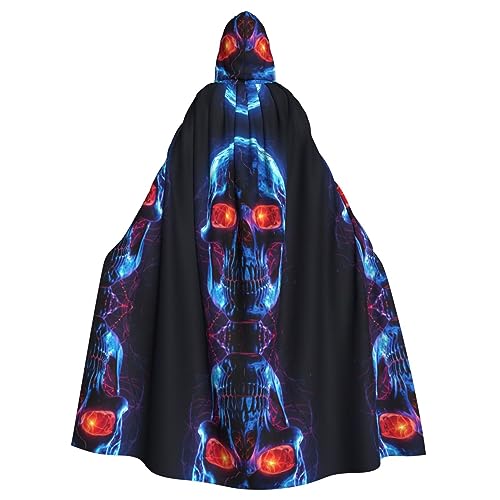 AKDODK Halloween-Kostüm, Totenkopf-Druck, Kapuzenmantel, Halloween, Cosplay, Kostüme für Erwachsene, Herren, Damen, dunkler Party-Umhang AKDODK Halloween-Kostüm, Totenkopf-Druck, Kapuzenmantel, Halloween, Cosplay, Kostüme für Erwachsene, Herren, Damen, dunkler Party-Umhang von AKDODK
