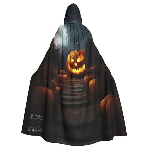 AKDODK Halloween-Kürbis-Druck, Kapuzenmantel, Umhang, Halloween, Cosplay, Kostüme für Erwachsene, Herren, Damen, dunkler Party-Umhang AKDODK Halloween-Kürbis-Druck, Kapuzenmantel, Umhang, Halloween, Cosplay, Kostüme für Erwachsene, Herren, Damen, dunkler Party-Umhang von AKDODK