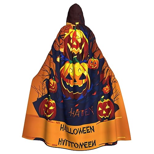 AKDODK Halloween-Kürbis-Druck, Kapuzenmantel, Umhang, Halloween, Cosplay, Kostüme für Erwachsene, Herren, Damen, dunkler Party-Umhang AKDODK Halloween-Kürbis-Druck, Kapuzenmantel, Umhang, Halloween, Cosplay, Kostüme für Erwachsene, Herren, Damen, dunkler Party-Umhang von AKDODK