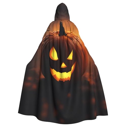 AKDODK Halloween-Kürbis-Druck, Kapuzenmantel, Umhang, Halloween, Cosplay, Kostüme für Erwachsene, Herren, Damen, dunkler Party-Umhang AKDODK Halloween-Kürbis-Druck, Kapuzenmantel, Umhang, Halloween, Cosplay, Kostüme für Erwachsene, Herren, Damen, dunkler Party-Umhang von AKDODK