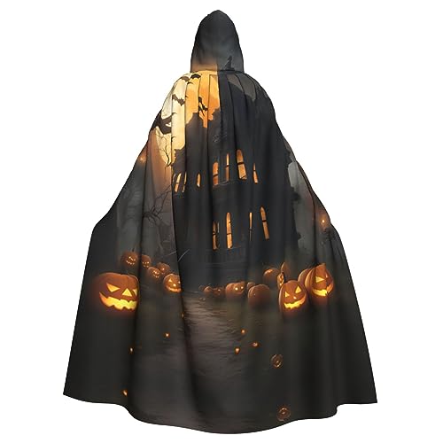 AKDODK Happy-Halloween-Day-Trick-or-Treat 1 Aufdruck, Kapuzenmantel, Umhang, Halloween, Cosplay, Kostüme, für Erwachsene, Herren, Damen, dunkler Party-Umhang AKDODK Happy-Halloween-Day-Trick-or-Treat 1 Aufdruck, Kapuzenmantel, Umhang, Halloween, Cosplay, Kostüme, für Erwachsene, Herren, Damen, dunkler Party-Umhang von AKDODK