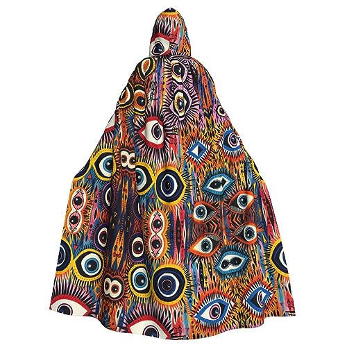 AKDODK Kapuzenmantel mit Augenaufdruck, Halloween-Cosplay-Kostüme für Erwachsene, Herren, Damen, dunkler Party-Umhang AKDODK Kapuzenmantel mit Augenaufdruck, Halloween-Cosplay-Kostüme für Erwachsene, Herren, Damen, dunkler Party-Umhang von AKDODK