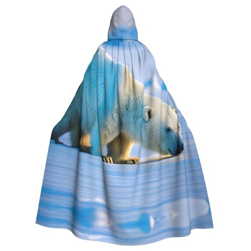 AKDODK Kapuzenmantel mit Eisbär-Aufdruck, Halloween, Cosplay, Kostüme für Erwachsene, Herren, Damen, dunkler Party-Umhang AKDODK Kapuzenmantel mit Eisbär-Aufdruck, Halloween, Cosplay, Kostüme für Erwachsene, Herren, Damen, dunkler Party-Umhang von AKDODK