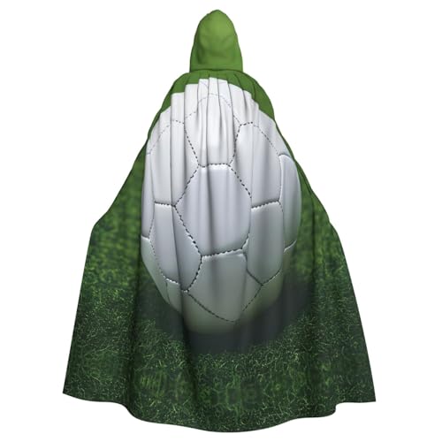 AKDODK Kapuzenumhang mit Fußball-Aufdruck, für Halloween, Cosplay, für Erwachsene, Herren, Damen, dunkler Party-Umhang AKDODK Kapuzenumhang mit Fußball-Aufdruck, für Halloween, Cosplay, für Erwachsene, Herren, Damen, dunkler Party-Umhang von AKDODK