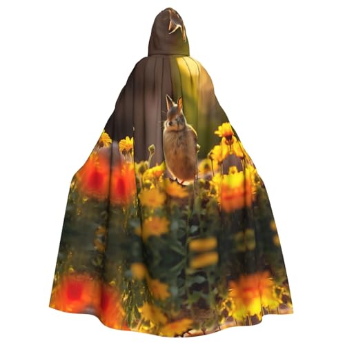 AKDODK Kapuzenumhang mit Hasen-Vogel-Aufdruck, Halloween, Cosplay, Kostüme für Erwachsene, Herren, Damen, dunkler Party-Umhang AKDODK Kapuzenumhang mit Hasen-Vogel-Aufdruck, Halloween, Cosplay, Kostüme für Erwachsene, Herren, Damen, dunkler Party-Umhang von AKDODK