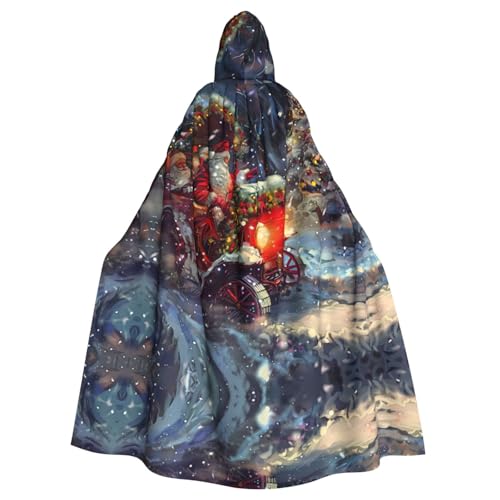 AKDODK Kapuzenumhang mit Weihnachtsmotiv, für Halloween, Cosplay, für Erwachsene, Herren, Damen, dunkler Party-Umhang AKDODK Kapuzenumhang mit Weihnachtsmotiv, für Halloween, Cosplay, für Erwachsene, Herren, Damen, dunkler Party-Umhang von AKDODK