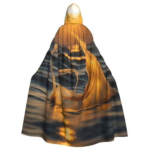 AKDODK Meerjungfrauenschwanz-Aufdruck, Kapuzenmantel, Umhang, Halloween, Cosplay, Kostüme für Erwachsene, Herren, Damen, dunkler Party-Umhang AKDODK Meerjungfrauenschwanz-Aufdruck, Kapuzenmantel, Umhang, Halloween, Cosplay, Kostüme für Erwachsene, Herren, Damen, dunkler Party-Umhang von AKDODK
