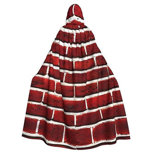 AKDODK Robe mit Kapuze, Ziegelrot, Steindruck, Halloween, Cosplay, Kostüme für Erwachsene, Herren, Damen, dunkler Party-Umhang AKDODK Robe mit Kapuze, Ziegelrot, Steindruck, Halloween, Cosplay, Kostüme für Erwachsene, Herren, Damen, dunkler Party-Umhang von AKDODK