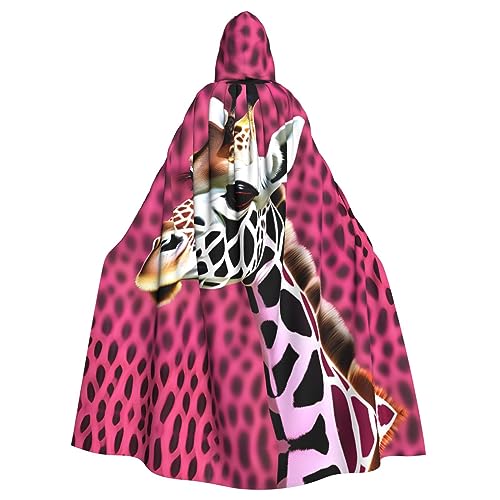 AKDODK Robe mit Kapuze und Giraffen-Textur, für Halloween, Cosplay, für Erwachsene, Herren, Damen, dunkler Party-Umhang AKDODK Robe mit Kapuze und Giraffen-Textur, für Halloween, Cosplay, für Erwachsene, Herren, Damen, dunkler Party-Umhang von AKDODK