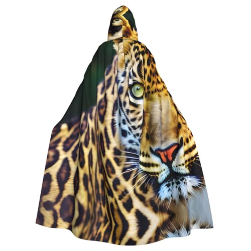 AKDODK Robe mit Kapuze und gelbem Leopardenmuster, Halloween, Cosplay, Kostüme für Erwachsene, Herren, Damen, dunkler Party-Umhang AKDODK Robe mit Kapuze und gelbem Leopardenmuster, Halloween, Cosplay, Kostüme für Erwachsene, Herren, Damen, dunkler Party-Umhang von AKDODK