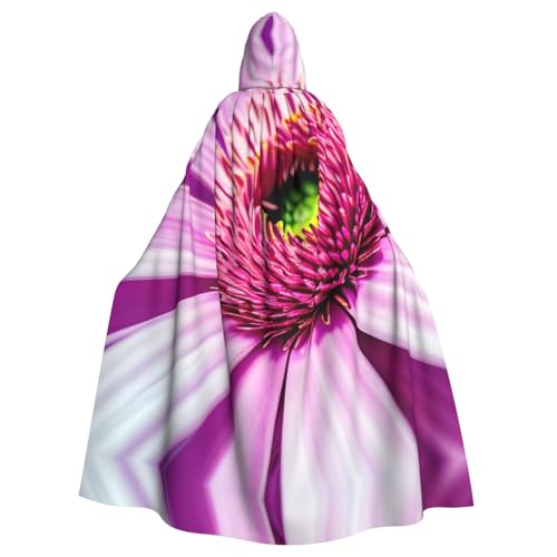 AKDODK Rosafarbene Blume, tropische Pflanze, 1 Druck, Kapuzenmantel, Umhang, Halloween, Cosplay, Kostüme, für Erwachsene, Herren, Damen, dunkler Party-Umhang AKDODK Rosafarbene Blume, tropische Pflanze, 1 Druck, Kapuzenmantel, Umhang, Halloween, Cosplay, Kostüme, für Erwachsene, Herren, Damen, dunkler Party-Umhang von AKDODK