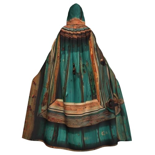 AKDODK Rustikaler antiker Holztür-Druck, Kapuzenmantel, Umhang, Halloween, Cosplay, Kostüme, für Erwachsene, Herren, Damen, dunkler Party-Umhang AKDODK Rustikaler antiker Holztür-Druck, Kapuzenmantel, Umhang, Halloween, Cosplay, Kostüme, für Erwachsene, Herren, Damen, dunkler Party-Umhang von AKDODK